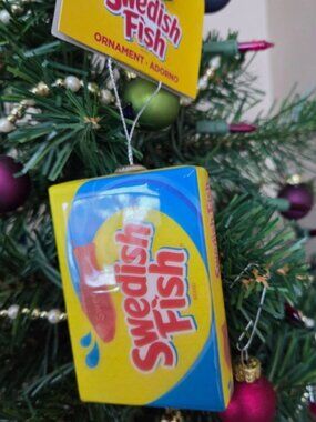 Ruz Blown Plastic Christmas Swedish Fish Ornament Food